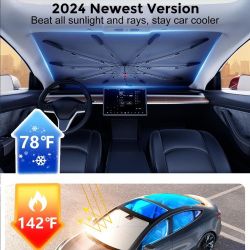 Car windshield sunshade. It can protect against the sun, insulate against heat, and block ultraviolet rays