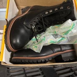 Brand New  Steel Toes   Leather Boots  Size 7 Men’s