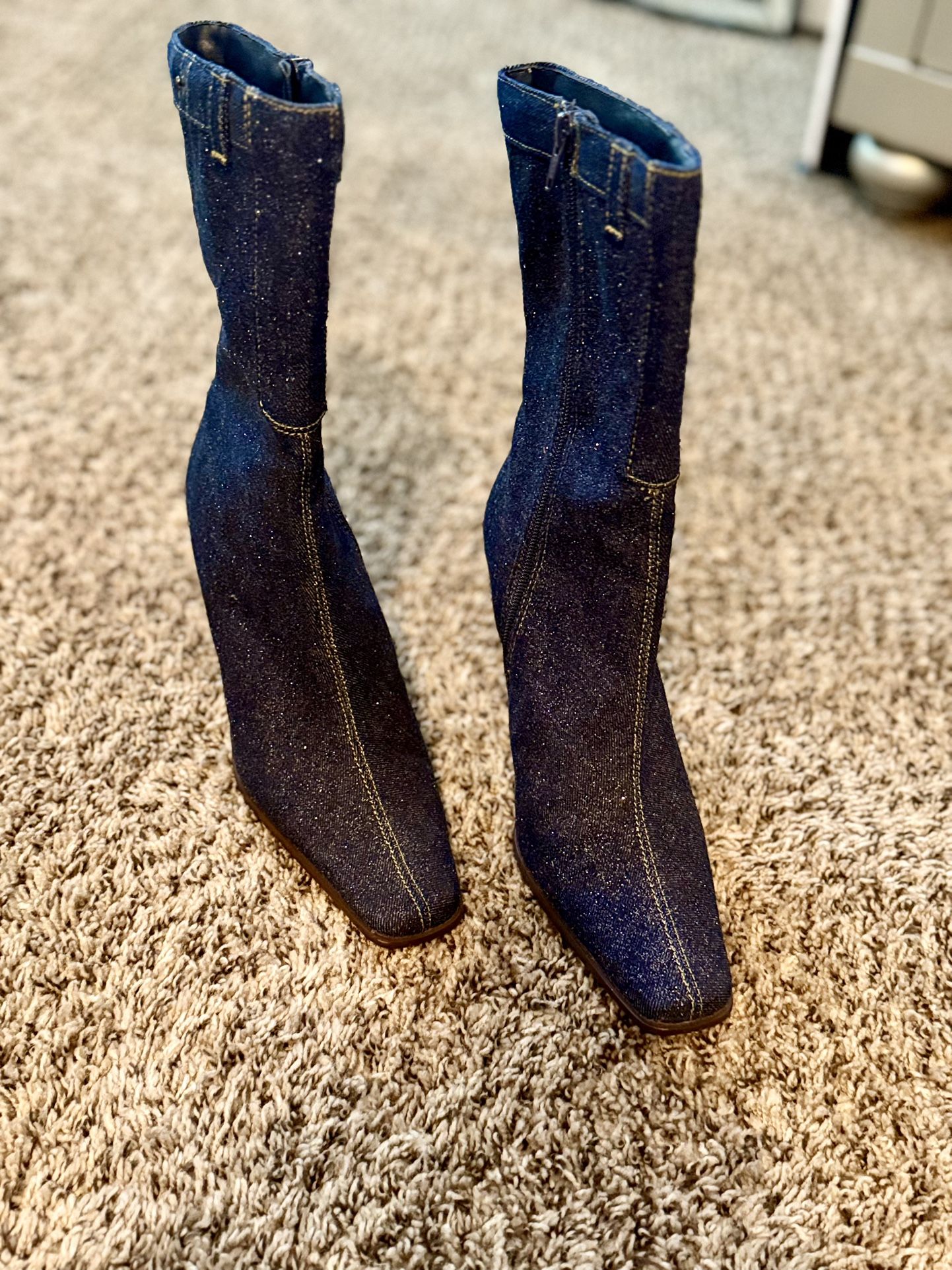 Denim W/Bling Boots