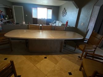 Marble kitchen table