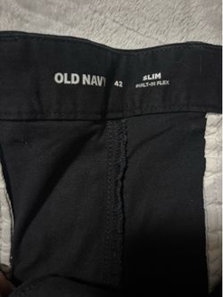 Old Navy Black Chino Shorts-Slim Built in Flex-size 42