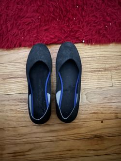 Black Flat Shoes Size 10