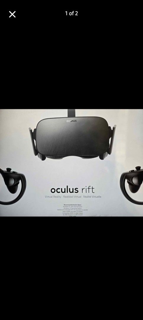 Oculus Rift CV1 with 3rd motion sensor and all cables