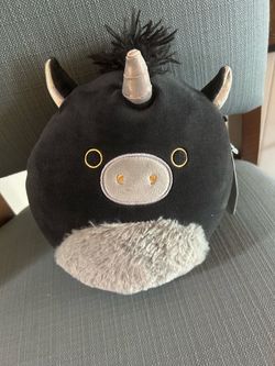 Squishmallow Black Unicorn Plush Toy