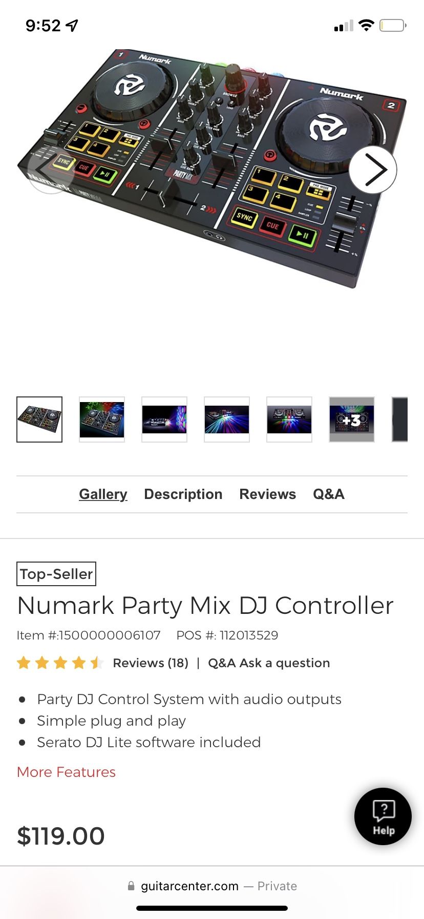 Numark Party Mix DJ Mixer