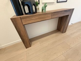 Modern Wood Console Table with Drawer