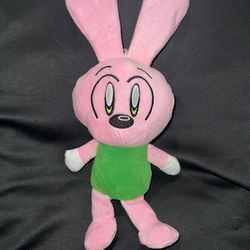Cute Cartoon Riggy The Rabbit Monkey Plush Ricky pink Rabbit