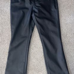 Womens  New Black Leather riding motorcycle Gear Pant slacks 
