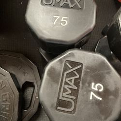 75lb UMax Dumbbells