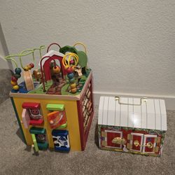Wooden Activity Cube-Zany, Toys