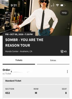 Sombr Ticket