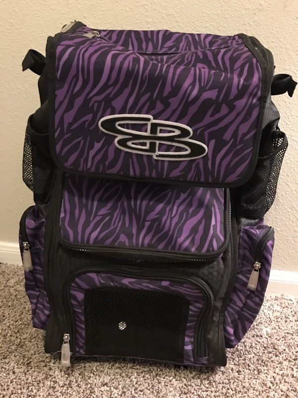 Purple Boombah Bat Bag Purple Boombah Bat Bag Used BoomBah BASEBALL BAG BB/SB Player
