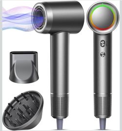 Hair Dryer, 160000 RPM Professional High-Speed Blow Dryer 500 Millions Negative Ionic Care Hair Dryer for Fast Drying, Low Noise Thermo-Control Hairdr