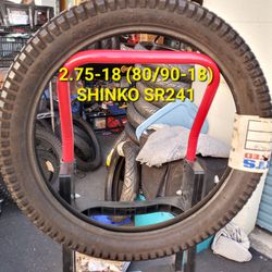 2.75-18 (80/90-18) SHINKO SR241 MOTORCYCLE  TIRE What you see is what you get