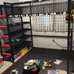 Bunk bed, shelf