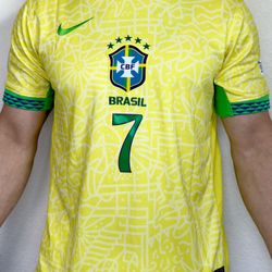 Vini Jr Brasil Soccer Jerseys Edición Copa America 2024