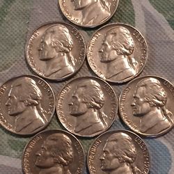 Jefferson Nickel 1964 P,D ,en Excelente Condiciones Y Su Brillo. 