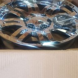 CHROME 18 INCH WHEELS 6 LUG. NEW.