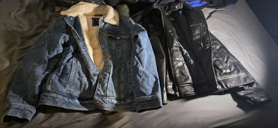 5 NEW jackets, Dockers, Dickies, Puma, Hollister, Free Country