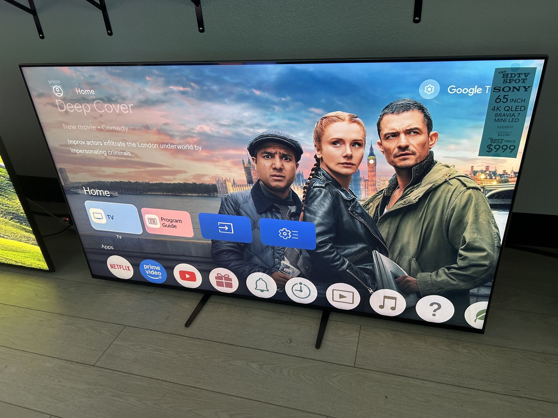 Sony 65-inch BRAVIA 7 4K HDR Smart QLED Mini-LED TV