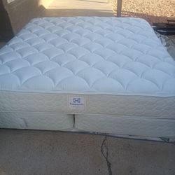 King Size Serta Mattress and Box Spring