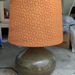 Vintage Retro Orange Lamp