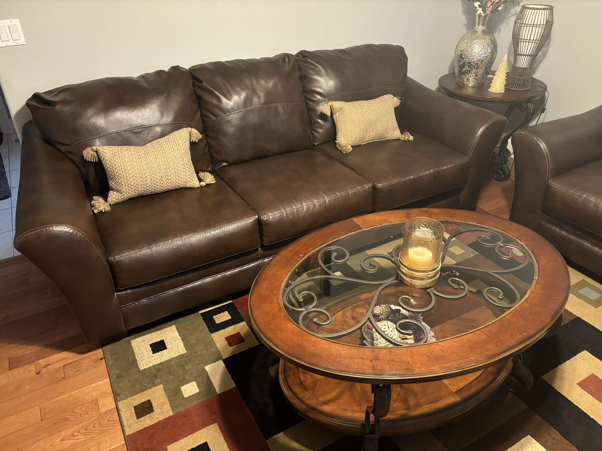Sofa Set And Coffee Table