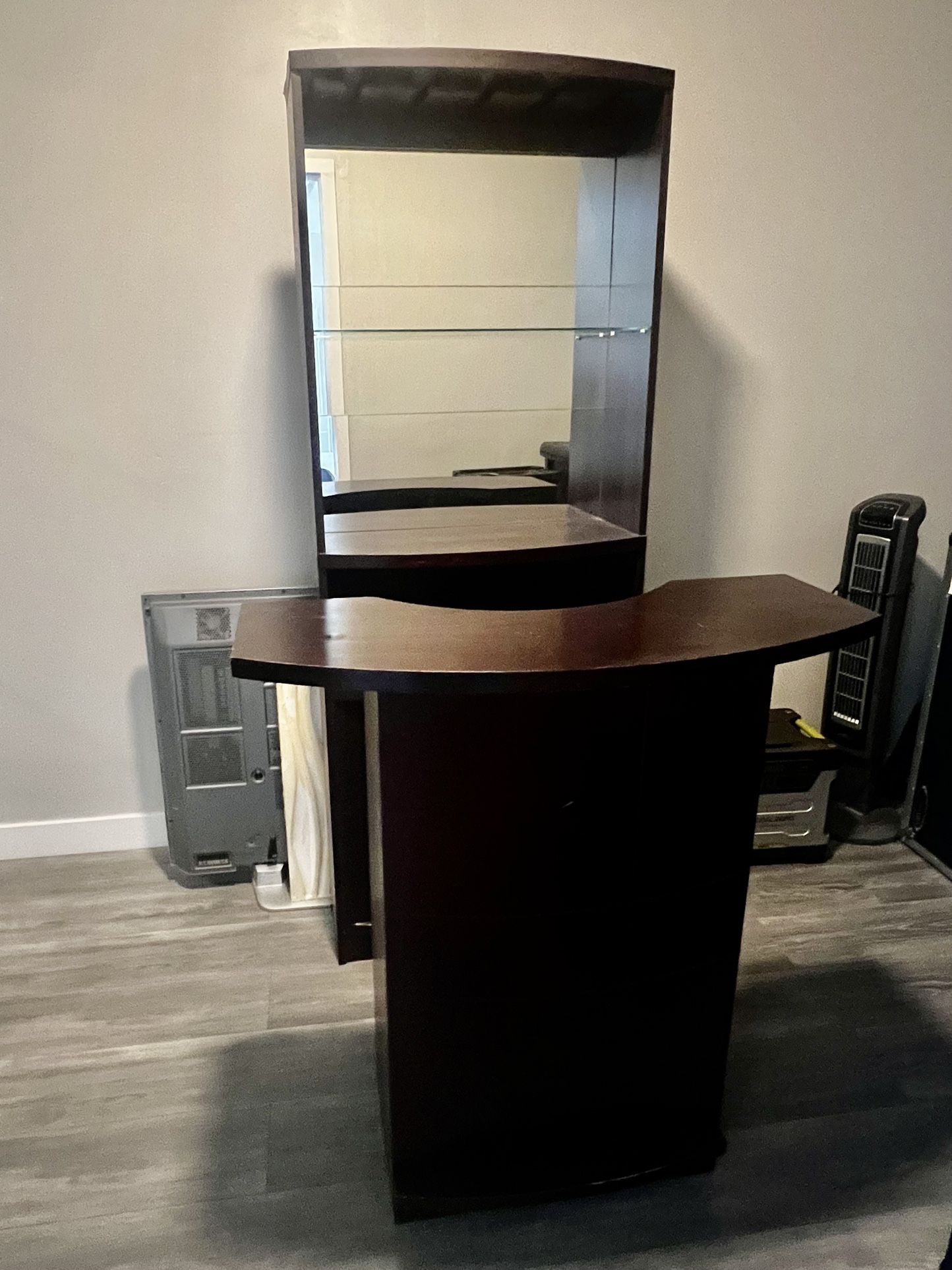 Bar With Wine Storage And Standing Cabinet