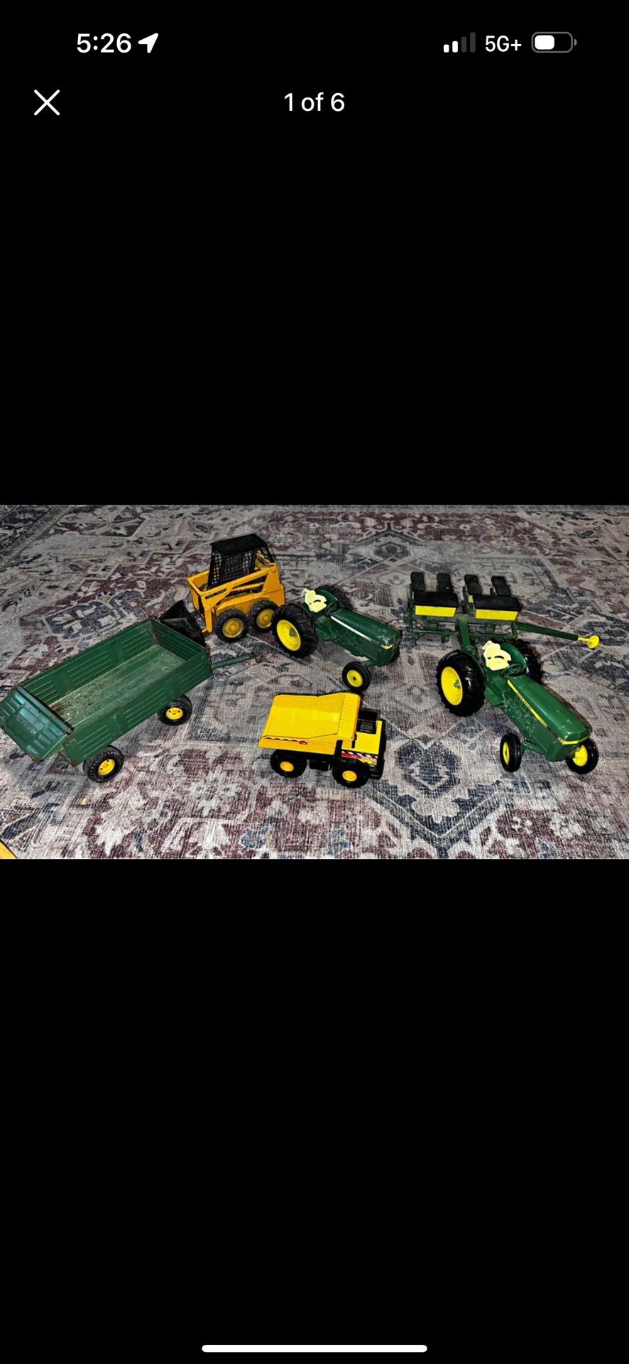 ERTYL & JOHN DEERE Tin Tractor Toys