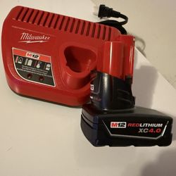 M12 4.0ah Battery And Charge 