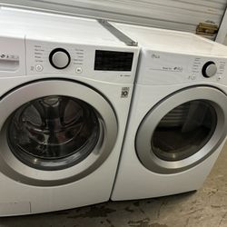 PICK UP ONLY • SUPER NICE!!! LG 27” ULTRA CAPACITY Front Loading Washer & Dryer Set!