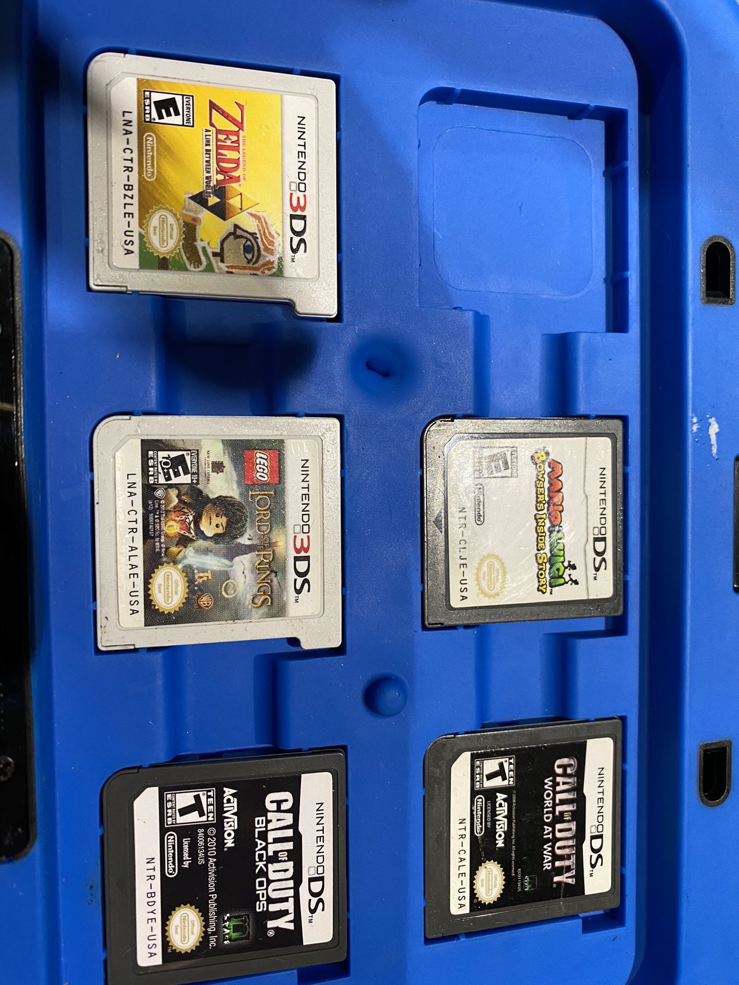 (5) Nintendo 3DS Games Only with case