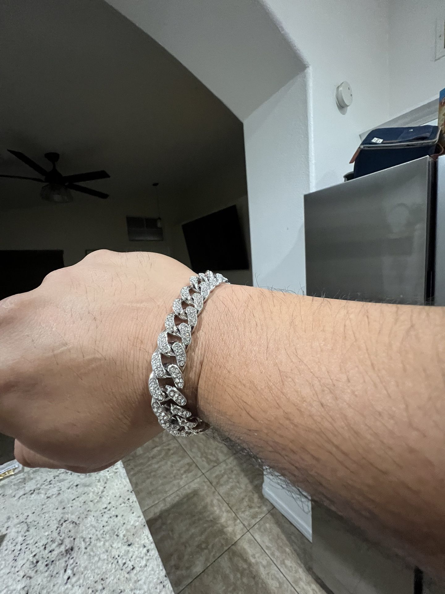 Cuban Link Silver Bracelet 