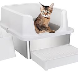 Stainless steel litter box