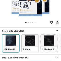 Blue Black Hair Dye
