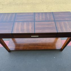 Modern Wood Console / Entry Table – Dark Finish