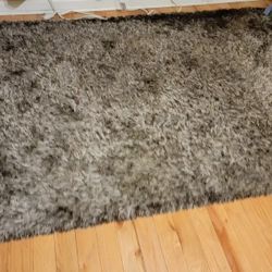 Multi- color Shag Area Rug 8X5.3 