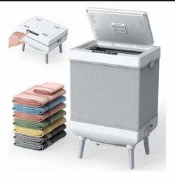 Large Towel Warmer Bucket Heater Spa Bathroom Electric Timer Auto Off