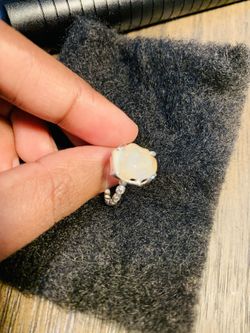 Mexican Opal 925 sterling silver ring size 6