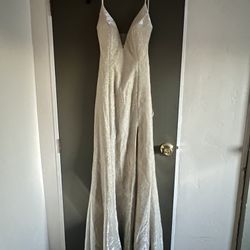 Gold Shimmery Formal Dress Size: 12