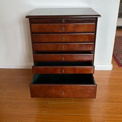 Wooden Jewelry Cabinet /End Table/storage side Table