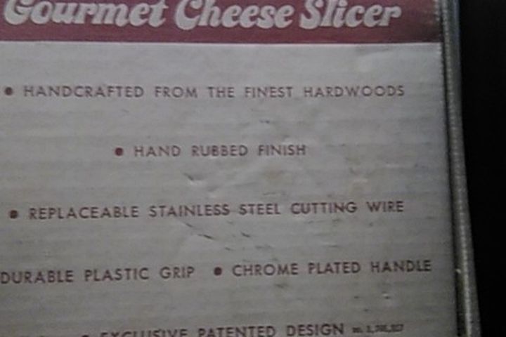 Antique Wooden Cheese Slicer