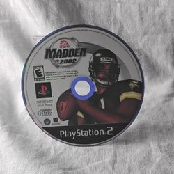 Madden NFL 2002 PS2 (Disc Only, 2001)