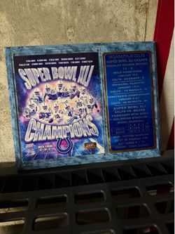 Colts Super Bowl marble plaque