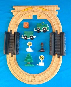 Geotrax Rail Track Pack B4338 AND Freightway Transport B4343 - Complete