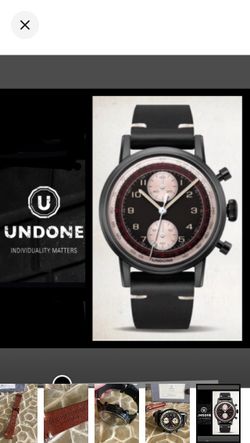 Undone ‘THE URBAN” Vintage Hybrid Mechanical Quartz Chronograph Men’s Watch