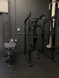 SMITH MACHINES / MULTI-FUNCTIONAL SMITH MACHINE SM-2001 WITH FID BENCH