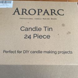 4oz black tin candle containers with lids