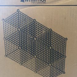 Storage Cubes, Customizable. Each cube measures 14.25 x 14.5 x 14.5 inches.  Customizable - stack vertically or horizon