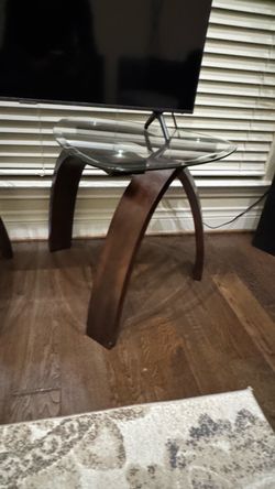 Set of 3 side and center accent table